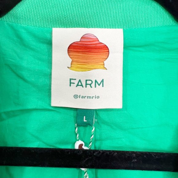 FARM RIO Green Longline Blazer Two Button NWT Size Large - Picture 6 of 9